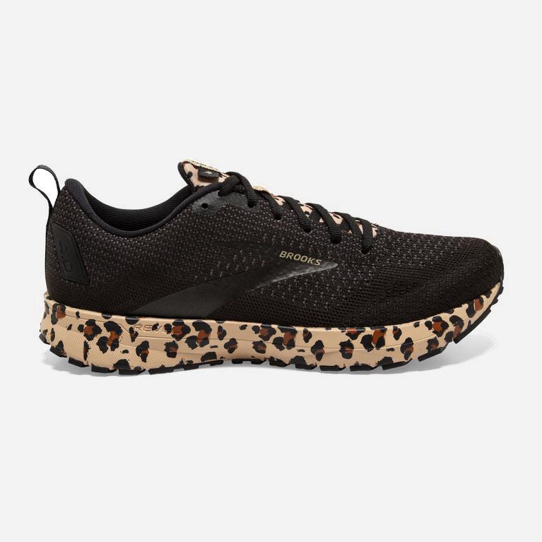 Brooks Revel 4 Australia - Women's Road Running Shoes - Black/Latte/Metallic/Leopard/Khaki (568730-H